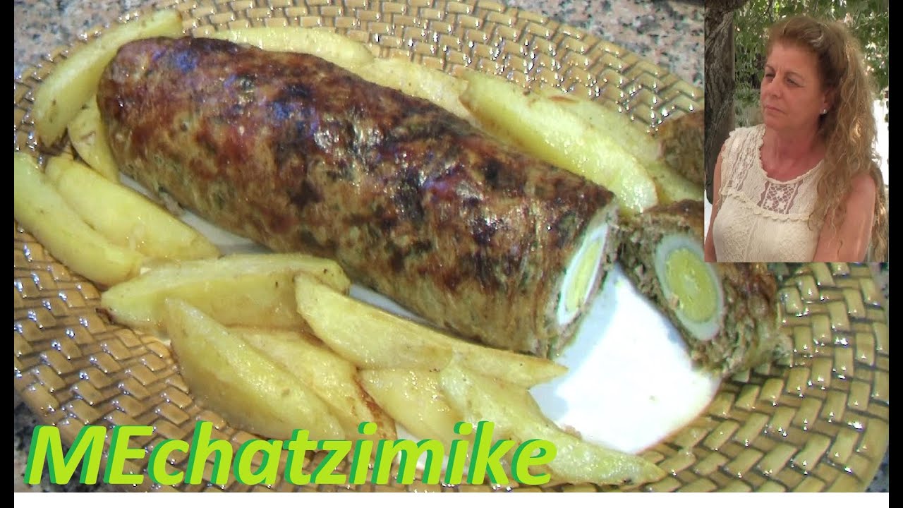 Рулет из фарша с яйцом и картофелем в духовке от Eliza