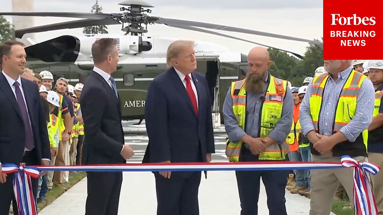 BREAKING NEWS: President Trump Holds Ribbon-Cutting Ceremony On The Front Lawn Of The White House