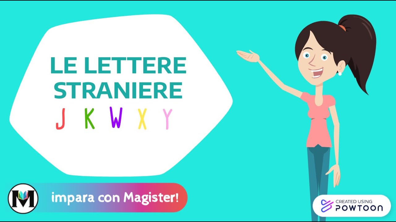 Le lettere straniere J K W X Y | ITALIANO - Classe 1a