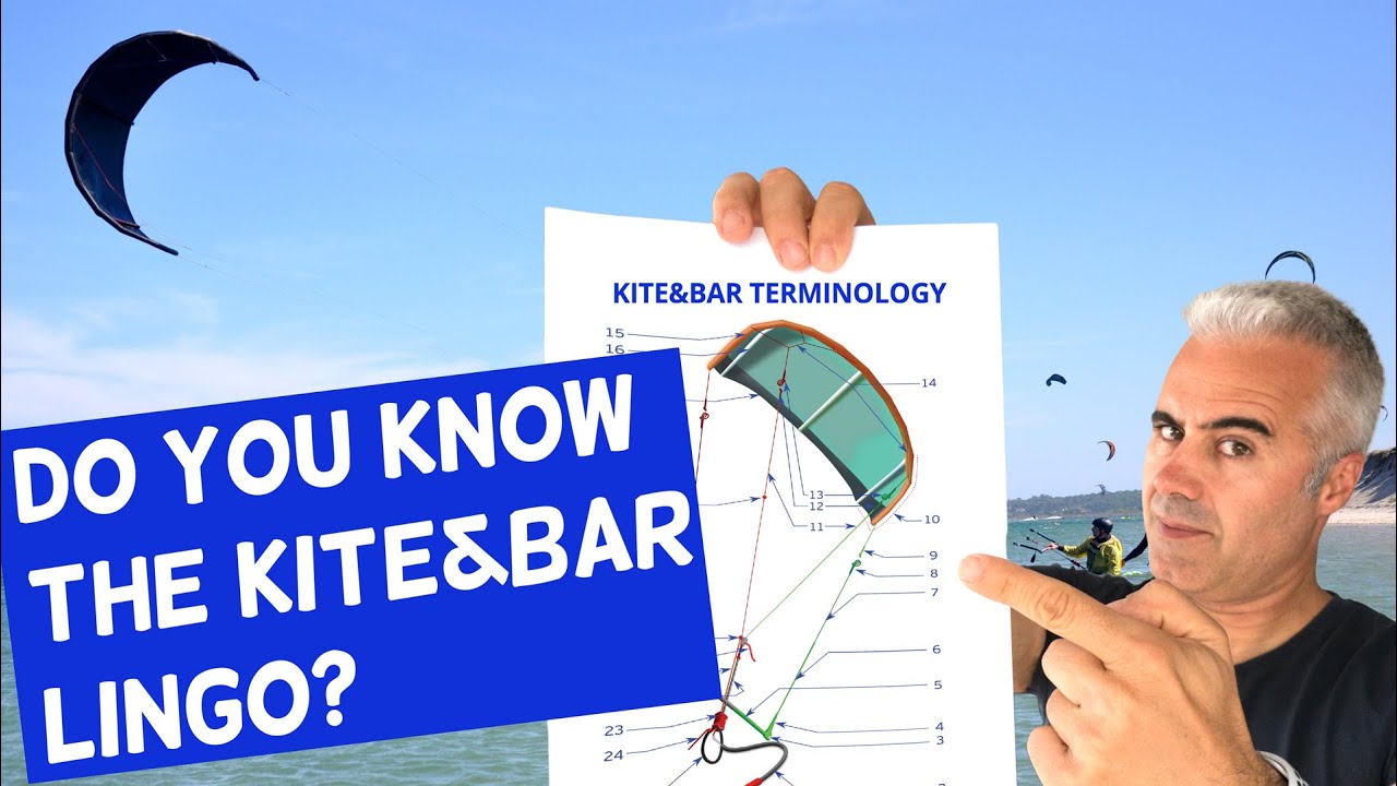 Kite terminology - Do you know all the names of Kite and bar?