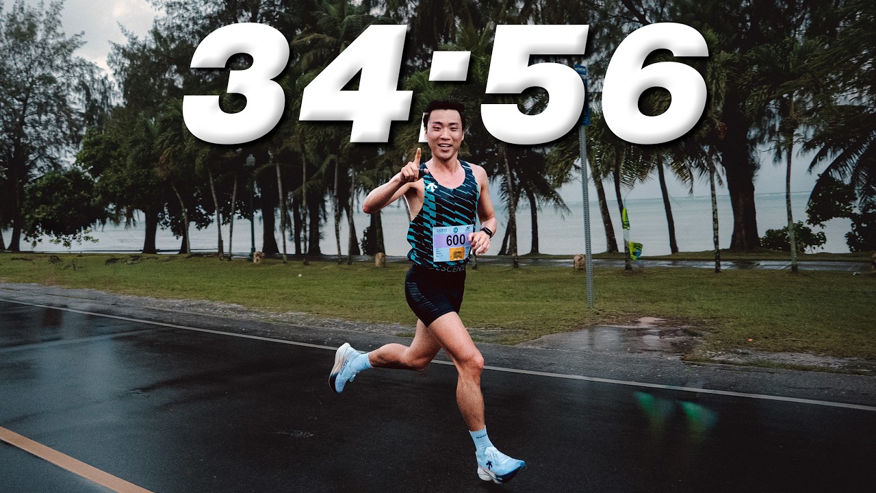 사이판 마라톤 10km 1등하고 왔습니다.