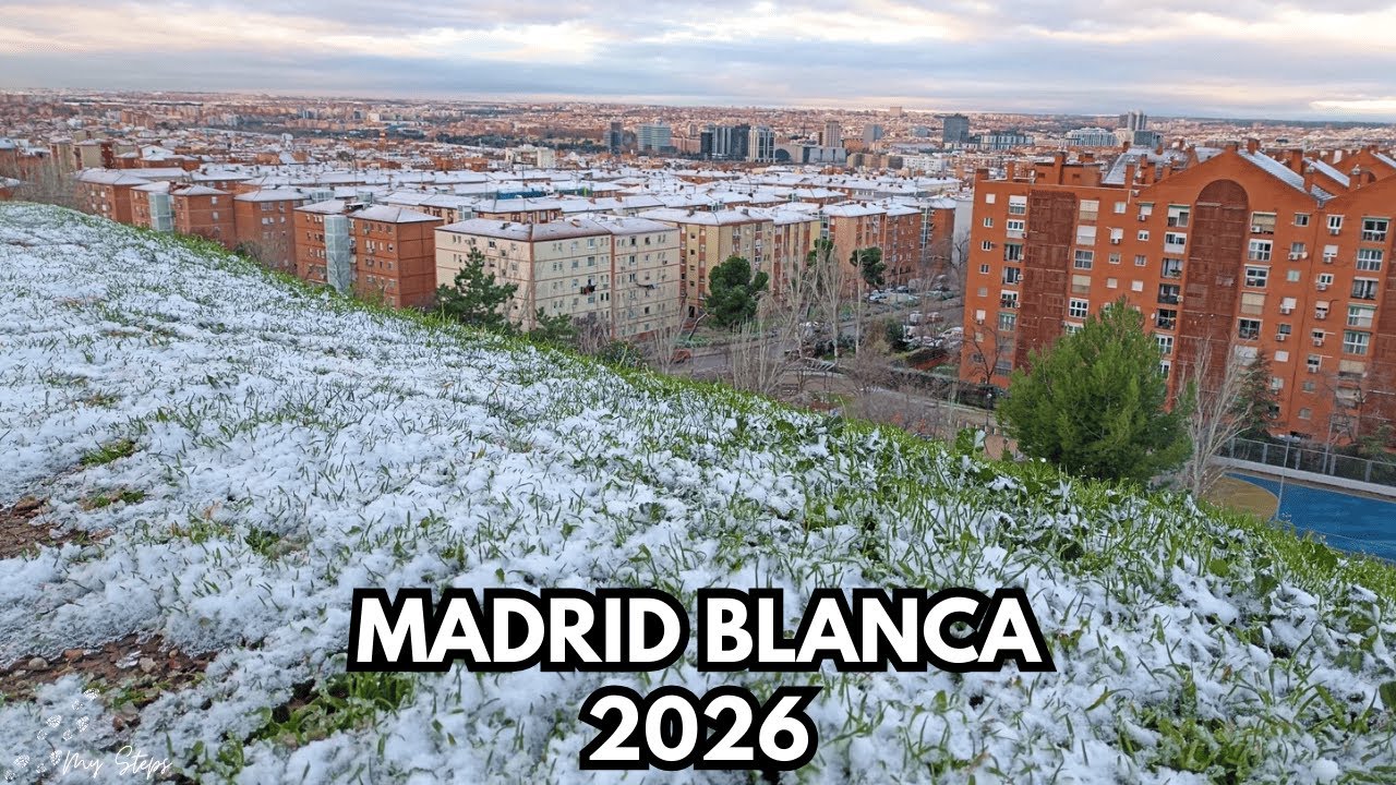 Así se veía Madrid mientras nevaba | This Is How Madrid Looked in the Snow