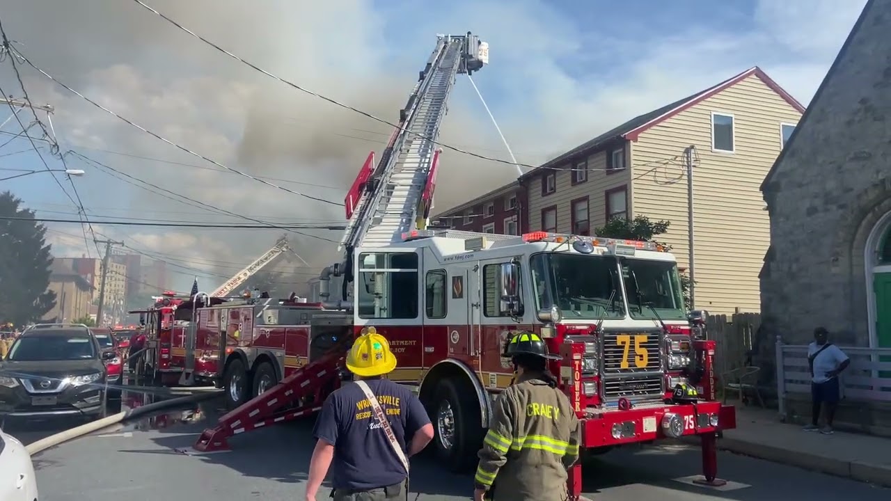 6/13/26 - Columbia Borough, PA -  S. 4th St. - 3 Alarm Fire Involving Several Buildings