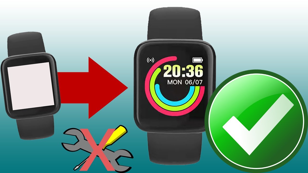 Smartwatch D20 com Tela Branca: Resolvido! Método Fácil sem abrir! (White screen-Resolved)