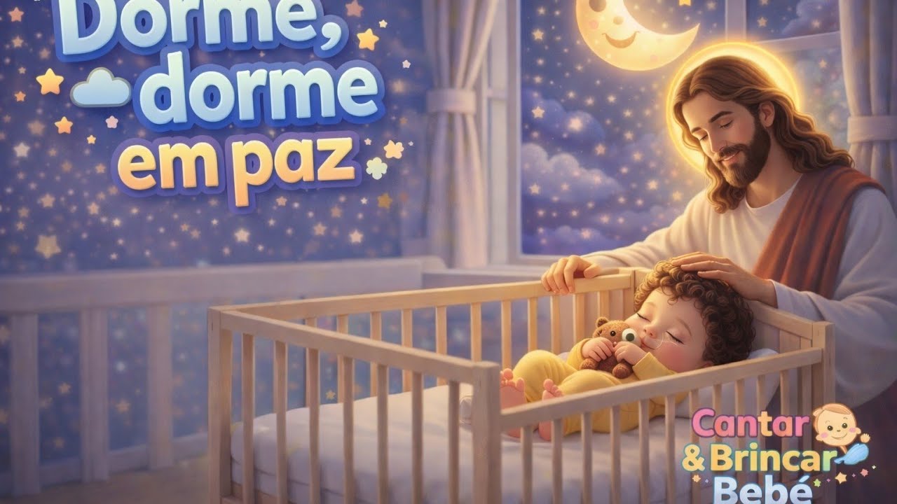 💤Dorme, dorme em paz👼 Canção de Ninar para Bebê Dormir Rápido 💤(Cantar & Brincar Bebê)