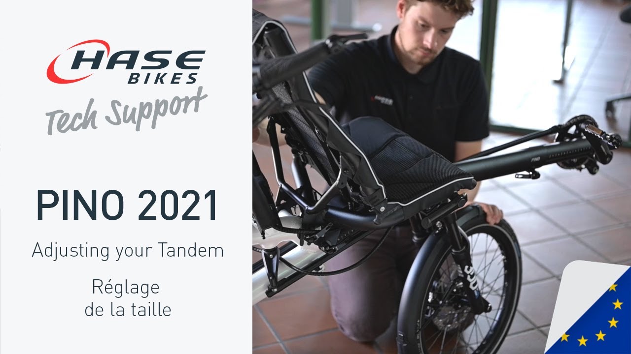 Adjusting your Tandem (french subtitles) | PINO 2021 | Tech Support | HASE BIKES