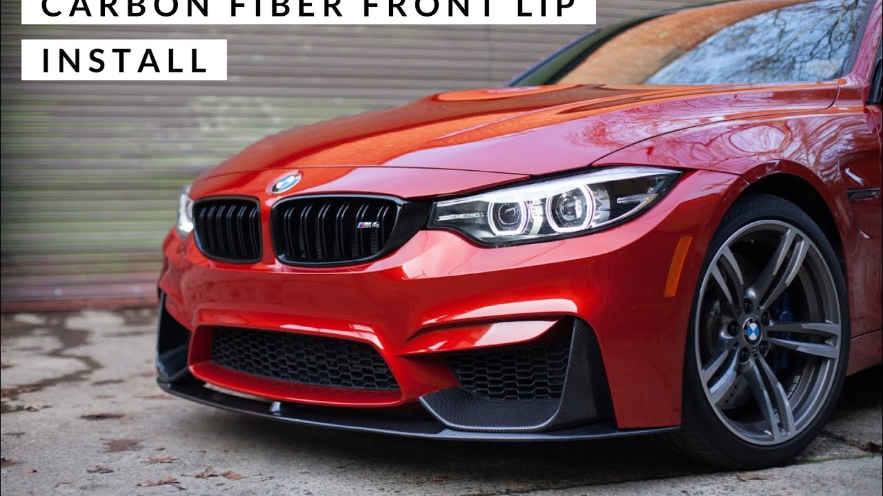 BMW M4 Carbon Fiber Front Lip Install