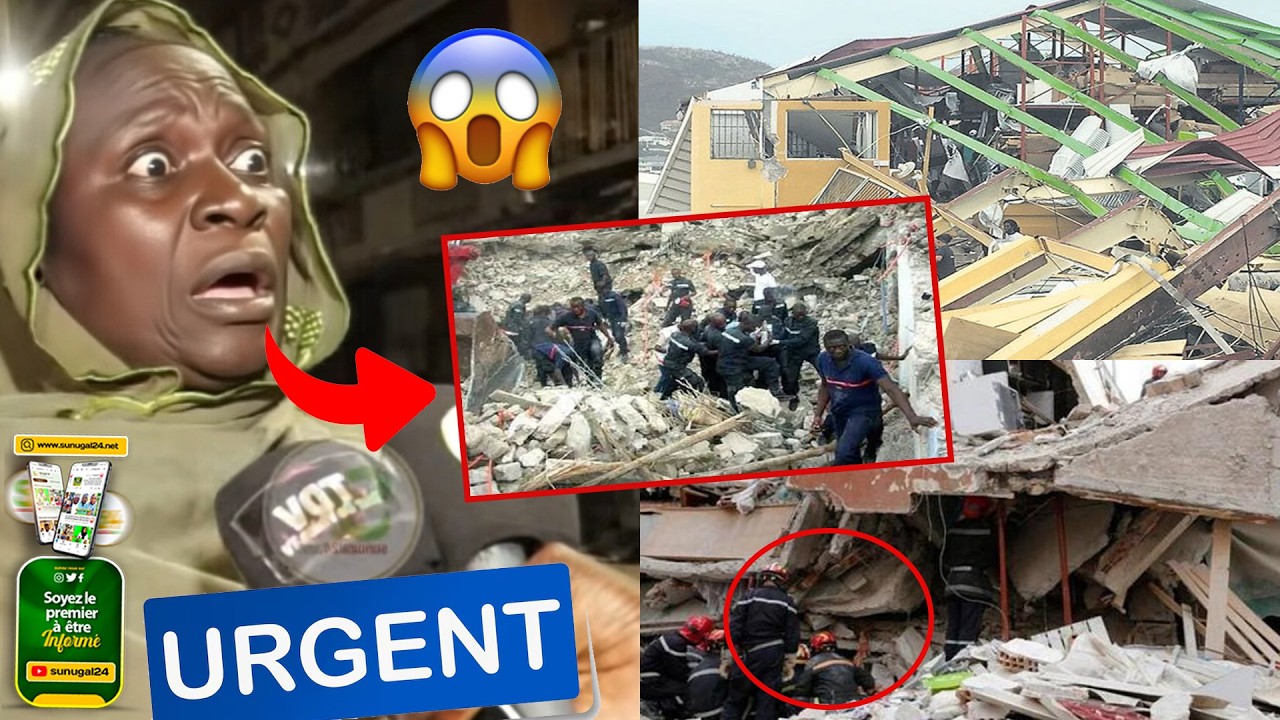 🚨 URGENT : Un immeuble menace de s’effondrer à Colobane, La population sous le choc