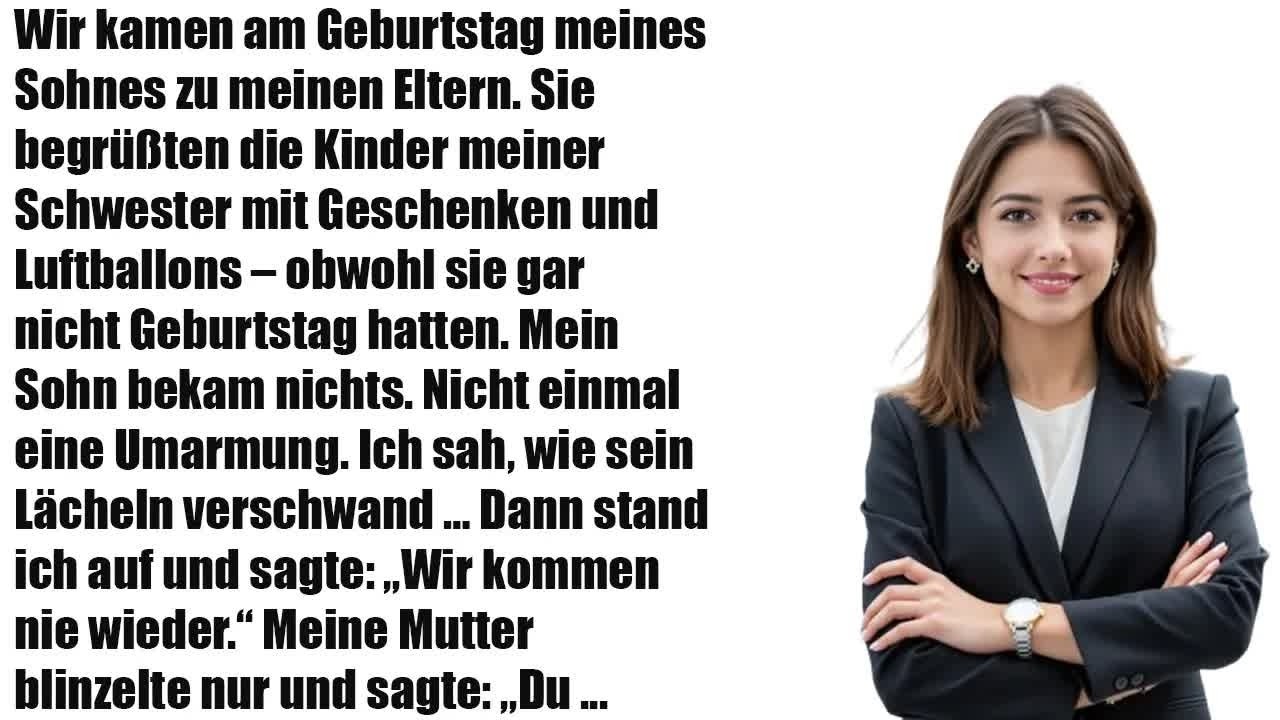 „Mein Sohn ignoriert, meine Nichten beschenkt： Der Geburtstag, der alles veränderte“