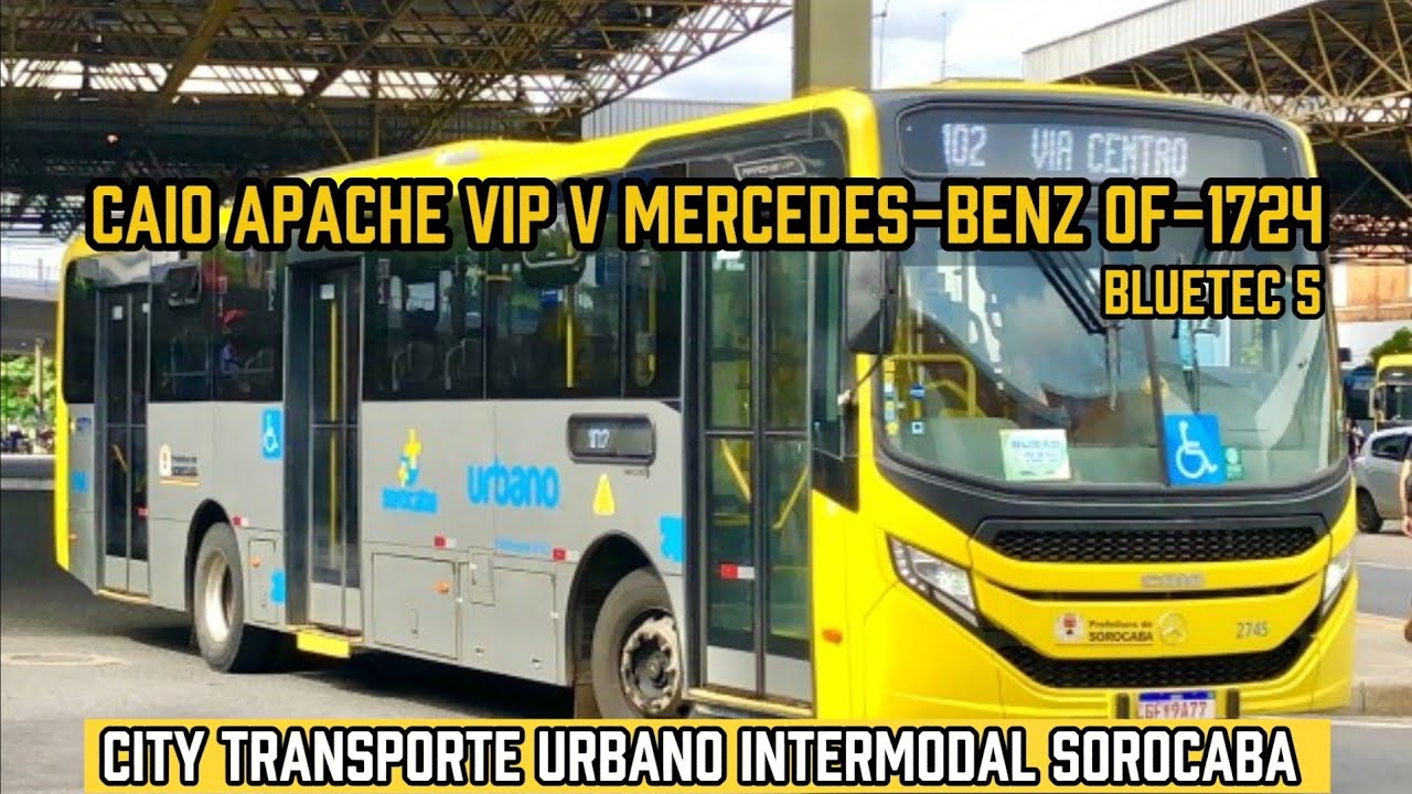 ✅️[ Sorocaba-SP - 44/1 - Terminal Santo Antônio X Tatiana ] Caio Apache Vip V Mercedes-Benz OF-1724
