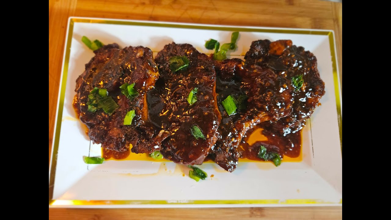 Honey Garlic Pork Chops  #porkchops #porkchoprecipes