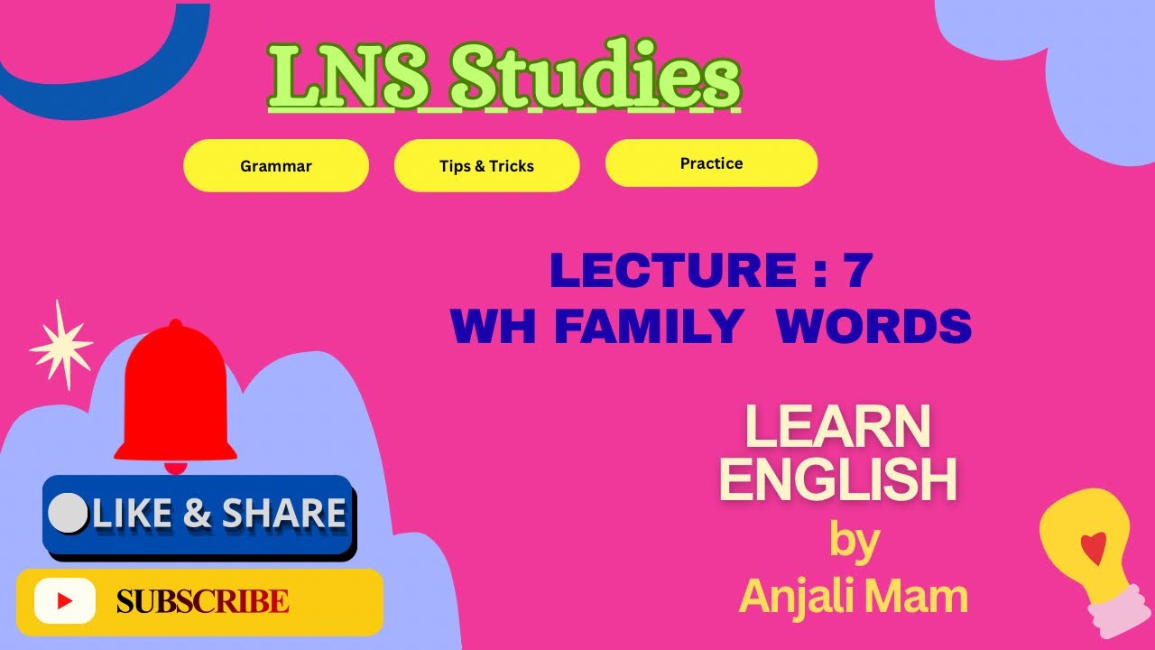 LNS STUDIES #whfamily #whfamilyquestion #whfamilywords #englishforbeginners #spokenenglish 