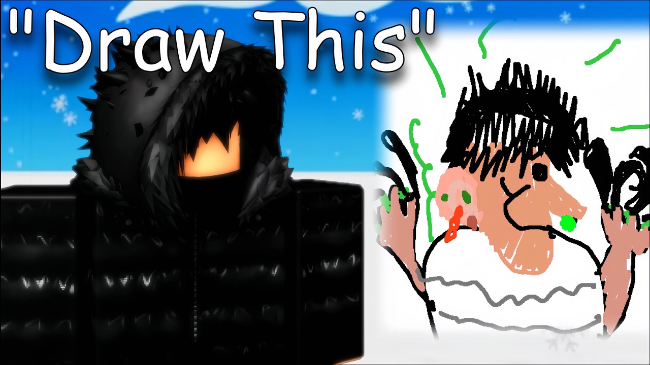 Игроки Roblox пытаются нарисовать аватары.