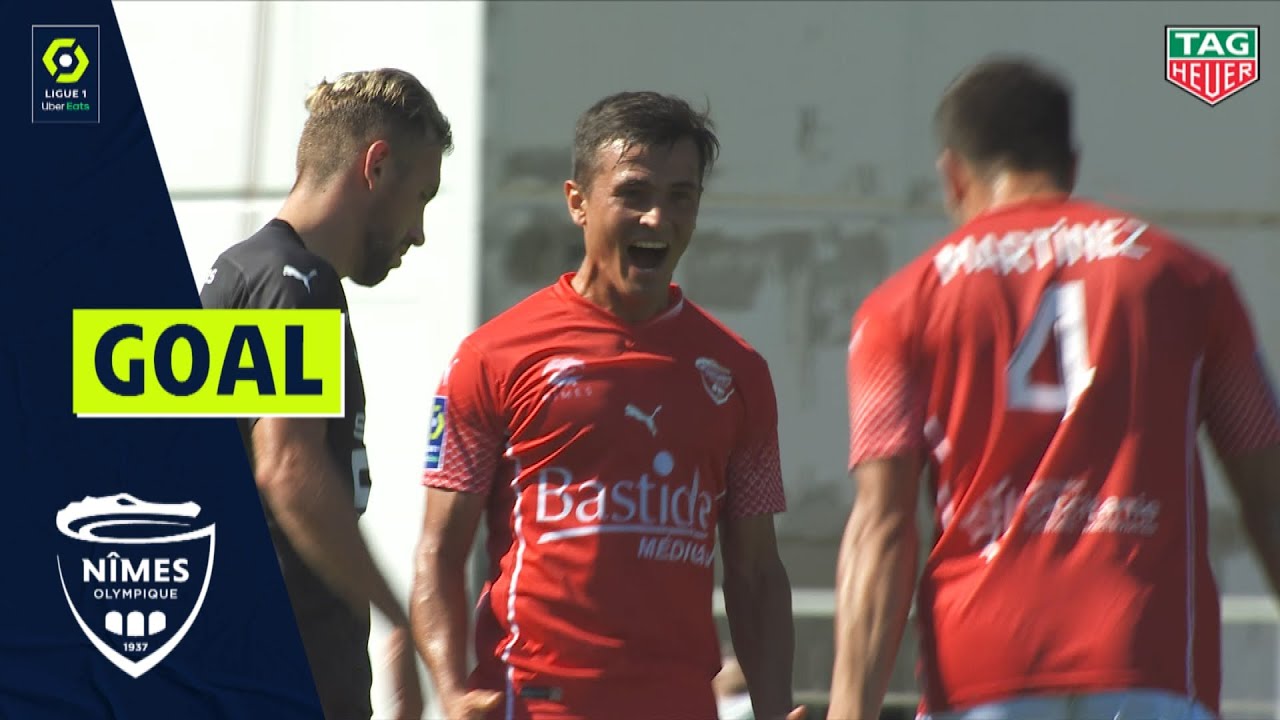 Goal Adrian Andr&eacute;s CUBAS (36' - N&Icirc;MES OLYMPIQUE) N&Icirc;MES OLYMPIQUE - STADE RENNAIS FC (2-4) 2020/2021