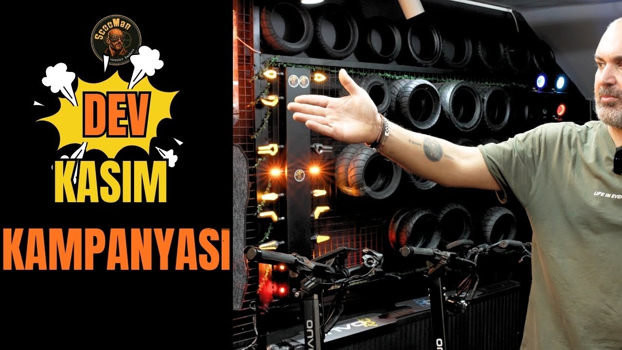 DEV KASIM KAMPANYASI SCOOMAN E-SCOOTER'DA