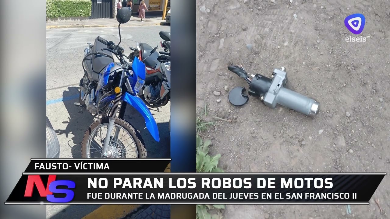 Le robaron la moto que estaba estacionada en el patio de su casa
