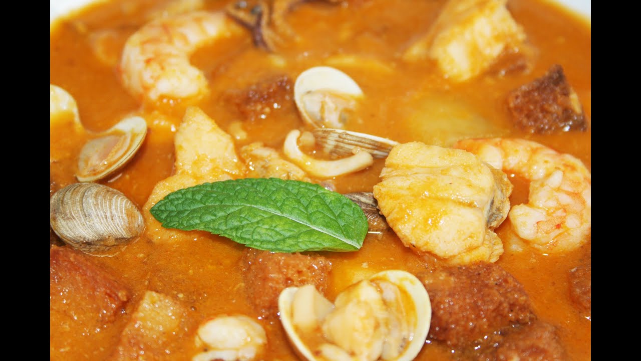 Sopa de pescado y marisco