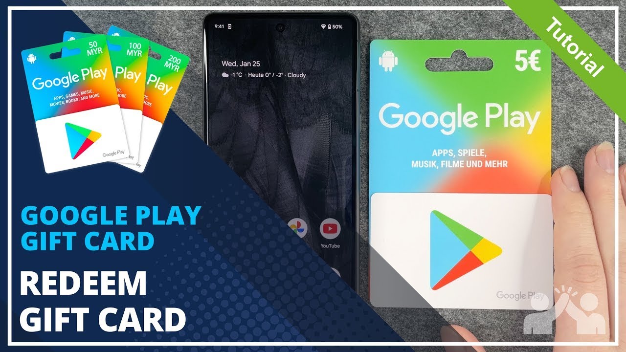 Подарочная карта Google Play 2023 — использовать в Play Маркете — 📱 — 🤑 — Инструкция | Обучающее ...