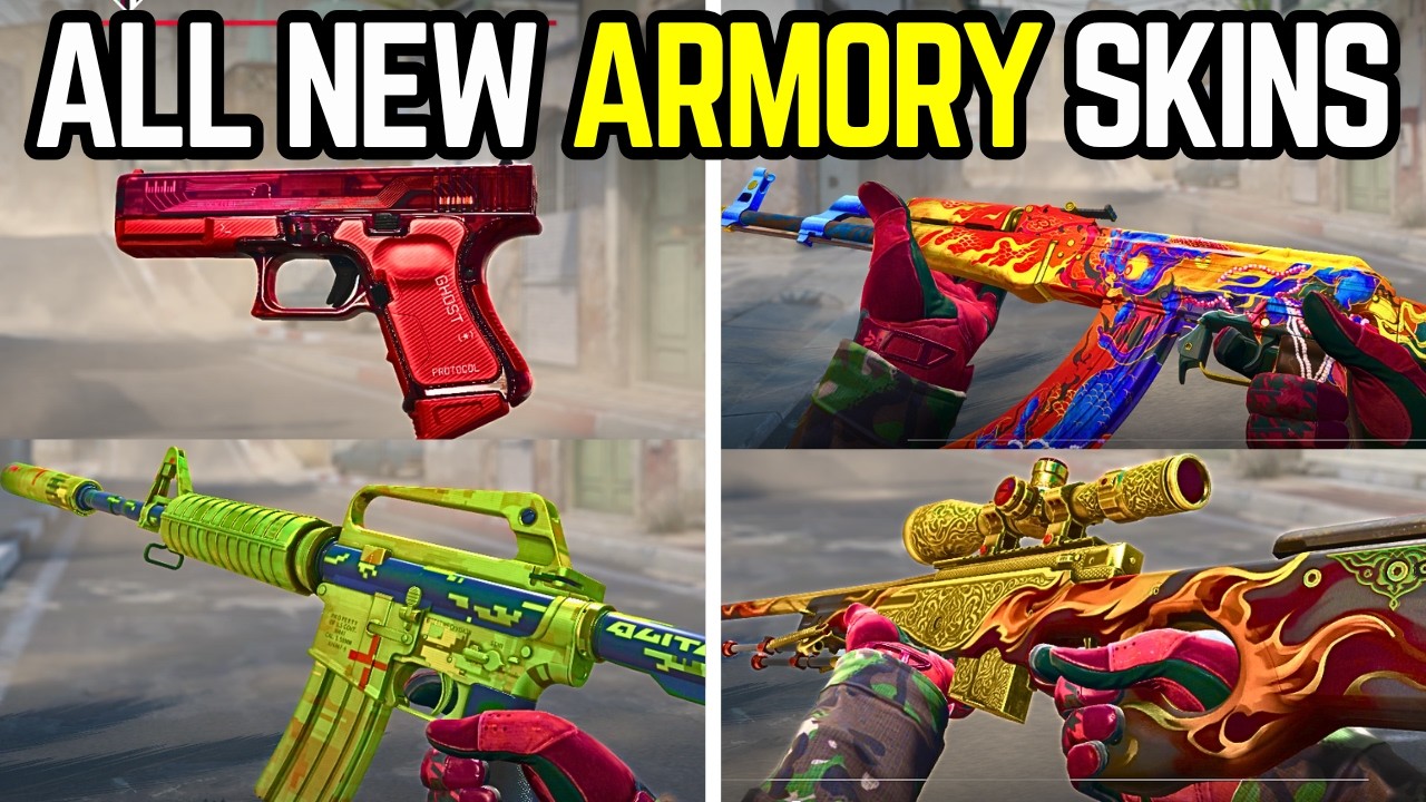 WSZYSTKIE NOWE skiny CS2 Armory (kolekcje Arabesque i Spy Tech)