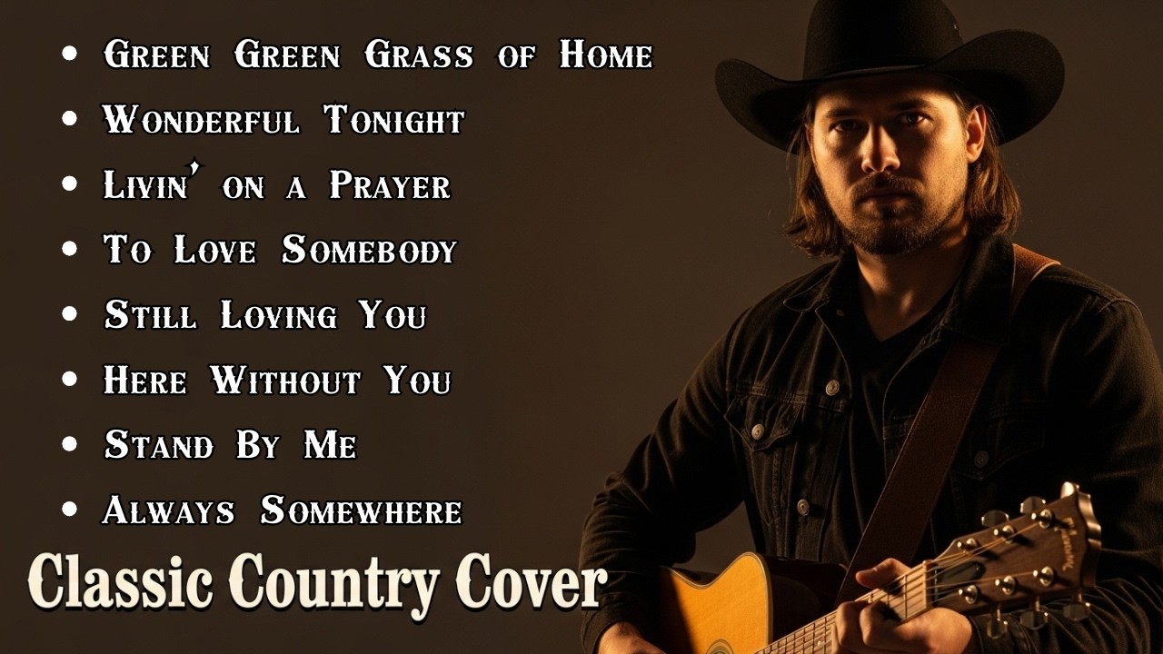 Green Green Grass of Home, Wonderful Tonight | Classic Country Cover | Timeless 60s 70s 80s.