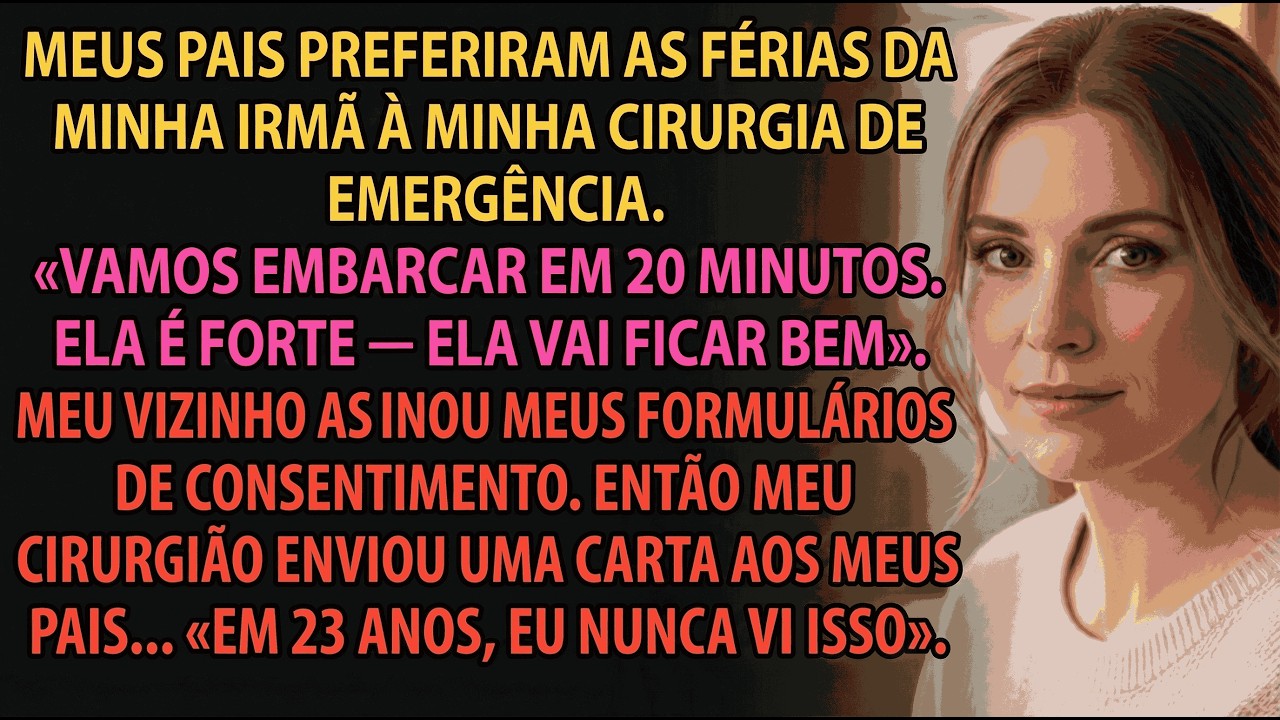 Meus Pais Escolheram as Férias da Minha Irmã em Vez da Minha Cirurgia de Emergência
