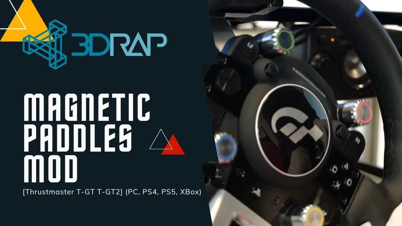 Magnetic Paddles MOD [Thrustmaster T-GT T-GT2] (PC, PS4, PS5, XBox)