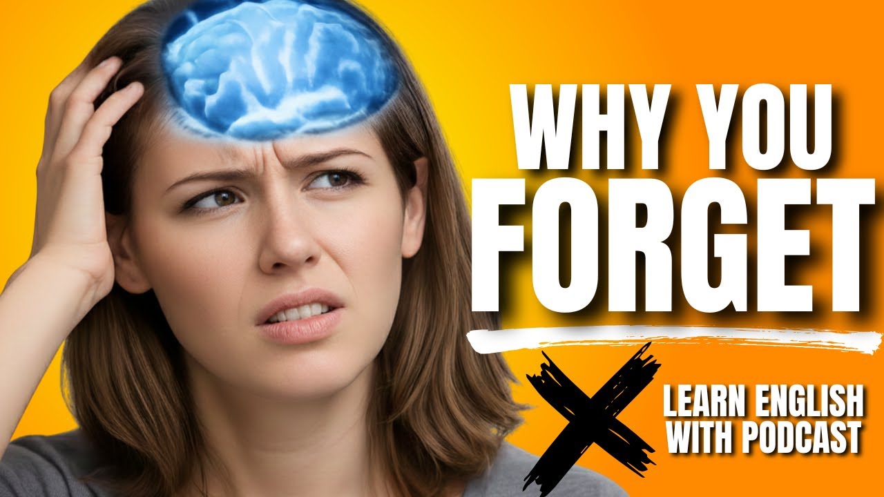 Why You Forget English Words | Slow English Podcast for A1–A2 Learners | Memory + Shadowing Practice