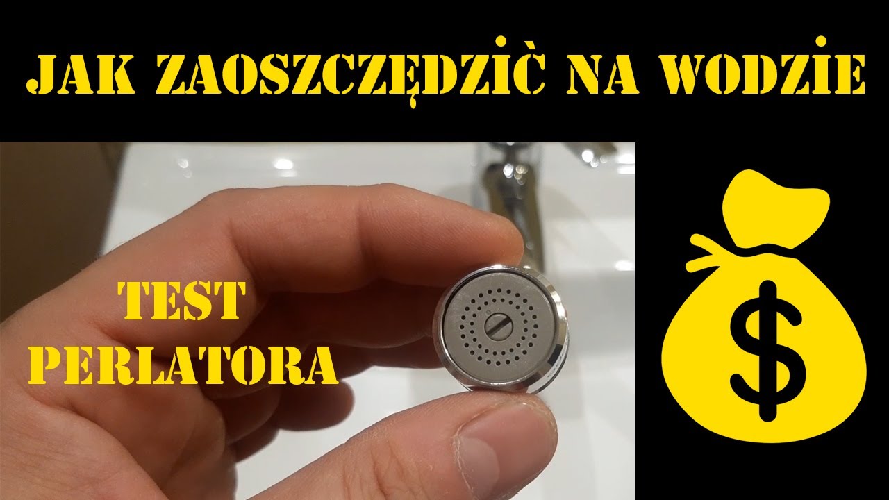 Jak oszczędzać wodę, test i wymiana perlatora. Aż 68% mniej wody!! / How to save water
