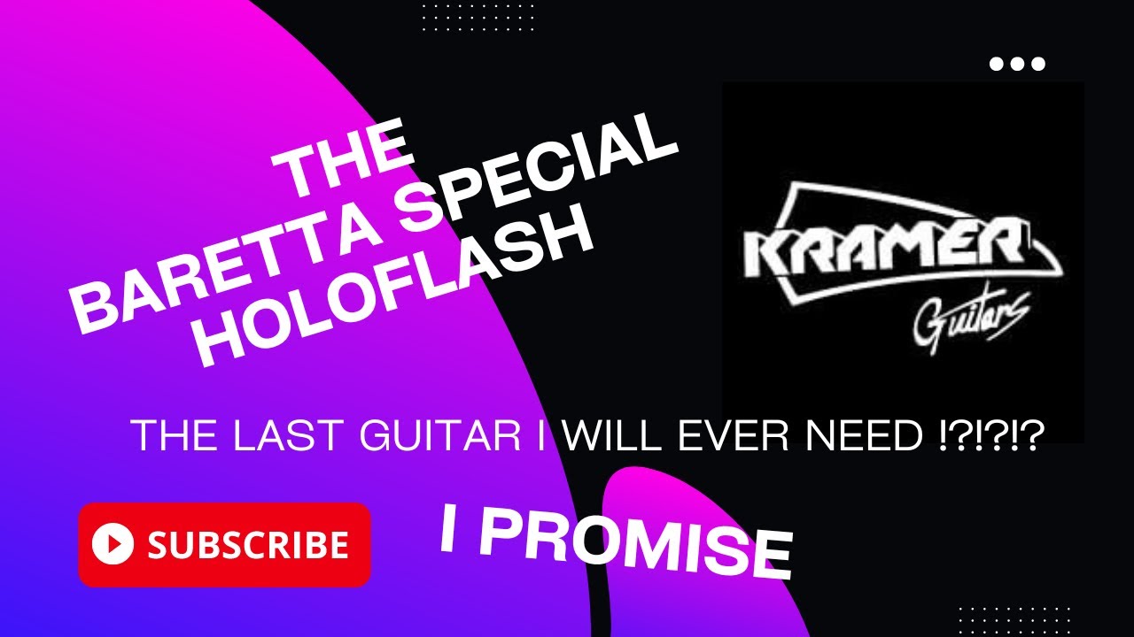 Kramer Baretta Holoflash Pt 3 (Broomsticks and Bottles) #kramerguitars #holographics #80smusic