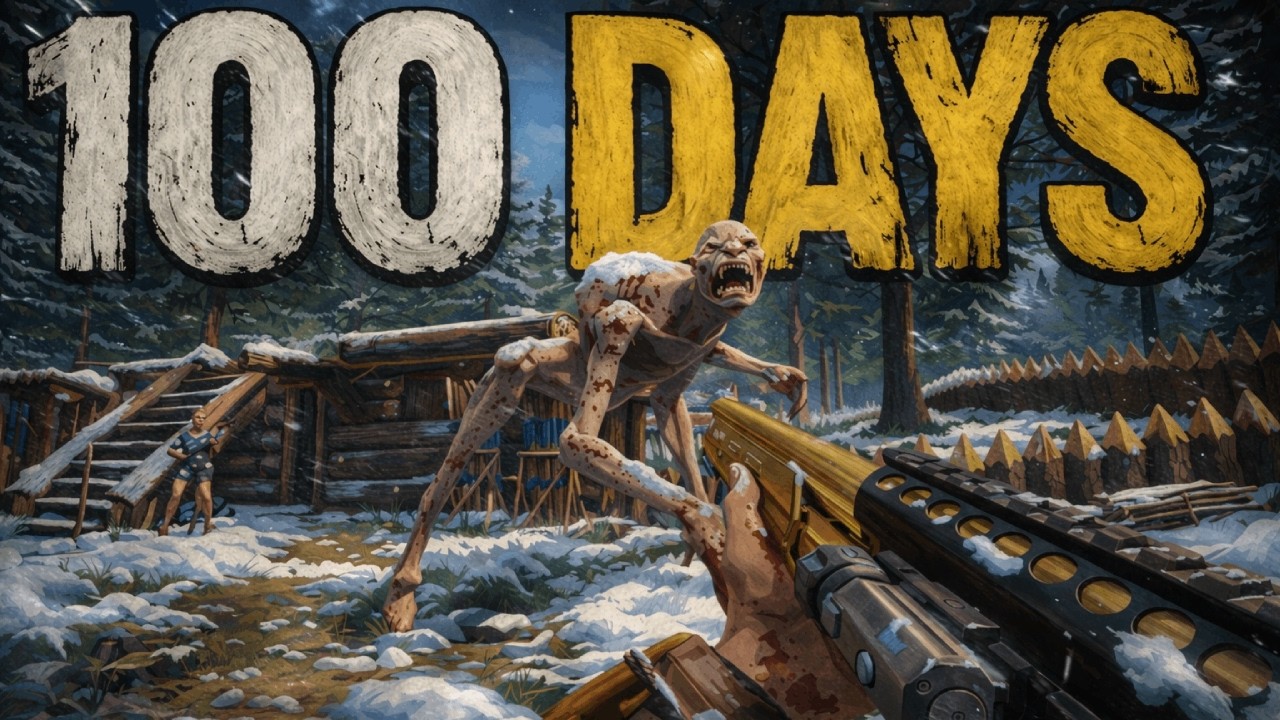 I Survived 100 Days in Sons of the Forest Starting in Winter
