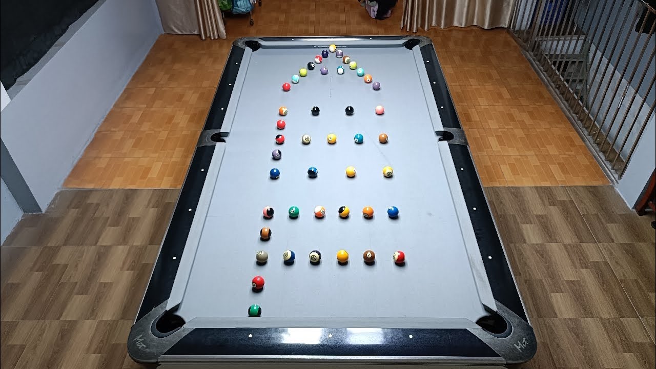 Pool Challenge: Letter AEF with 45 Balls