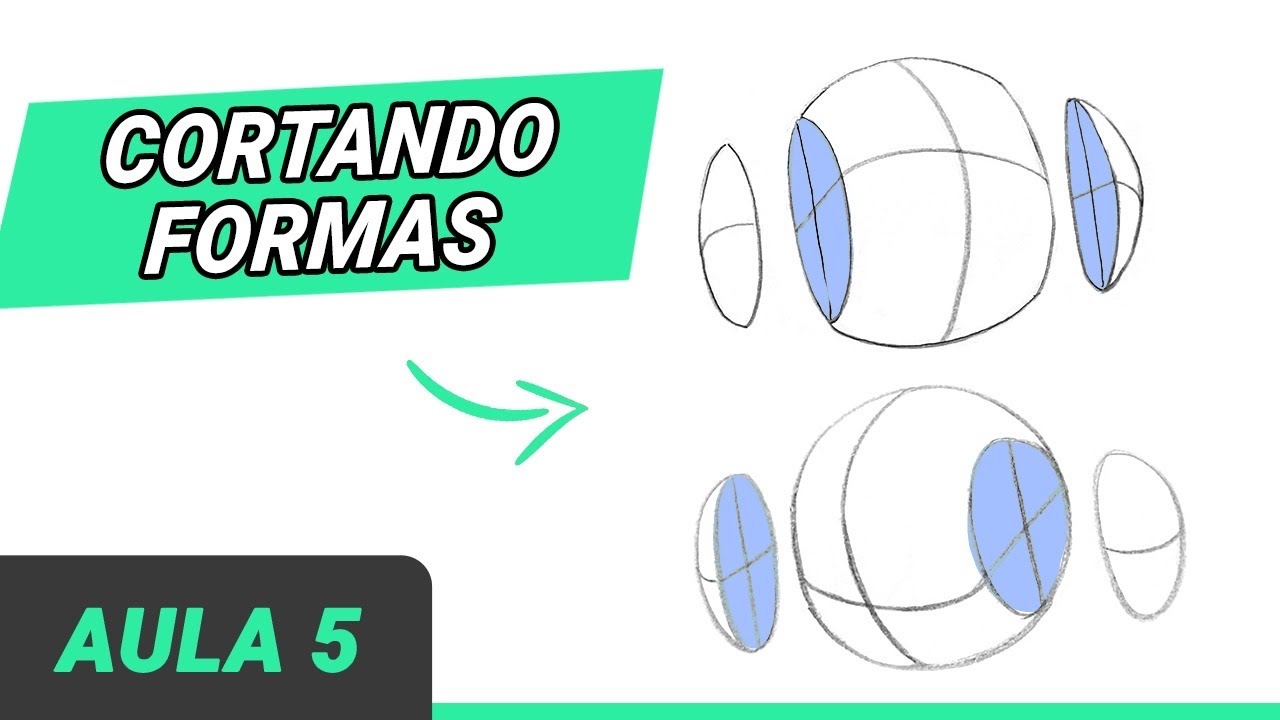Como Desenhar Rostos #Aula 5 - Cortando planos e manipulando formas - Curso De Desenho Grátis 2023