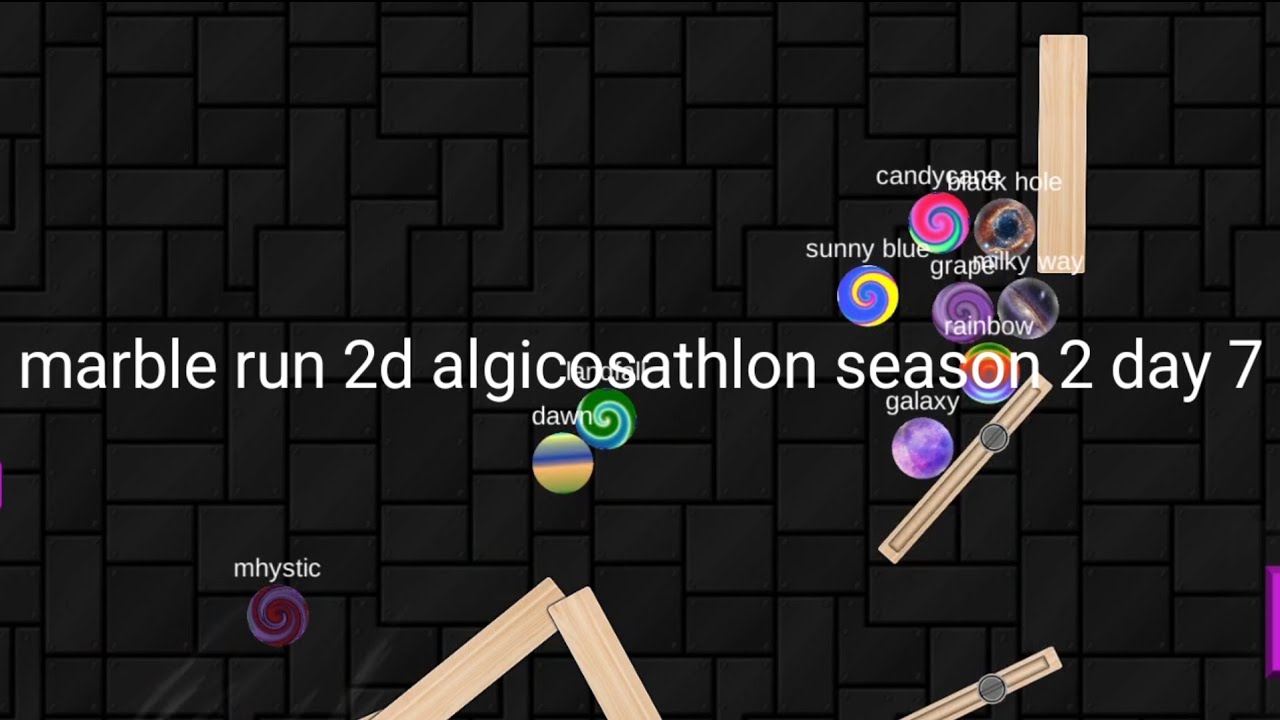 Marble run 2d algicosathlon season 2 day 7