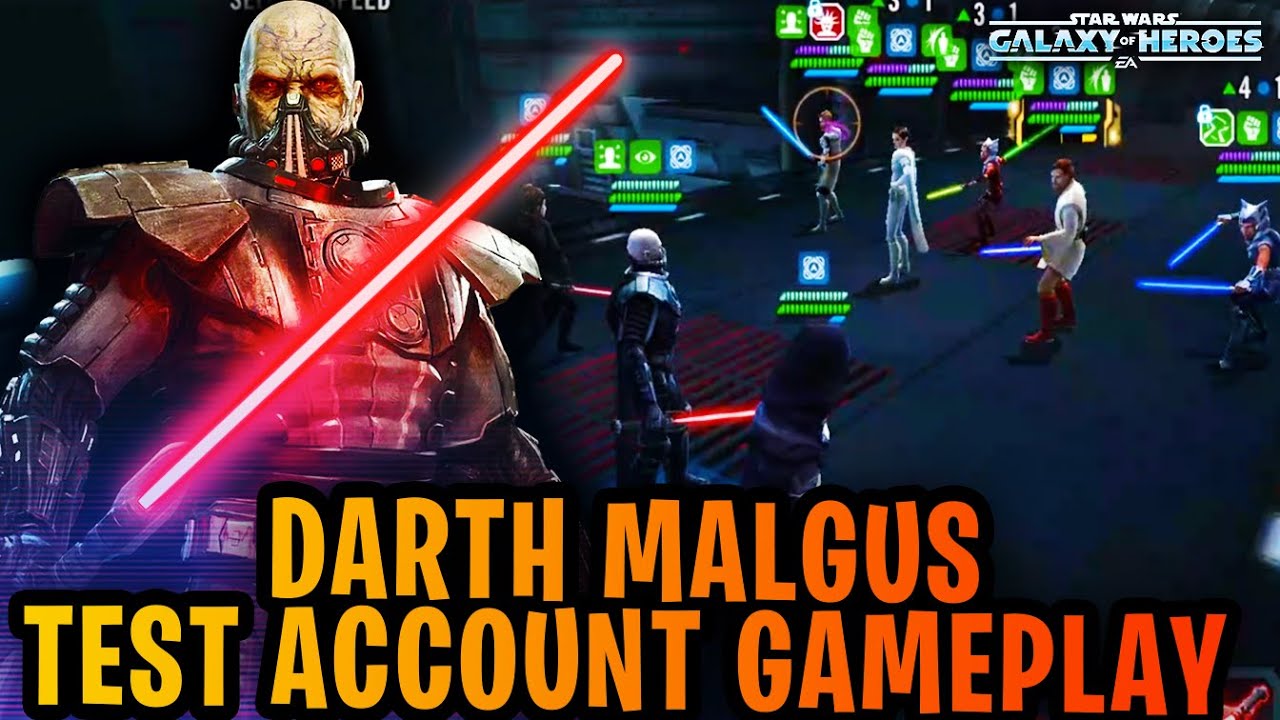 Darth Malgus With ALL Omicrons Test Account Gameplay vs Galactic Legends! - SANDBOX MODE IS REAL!