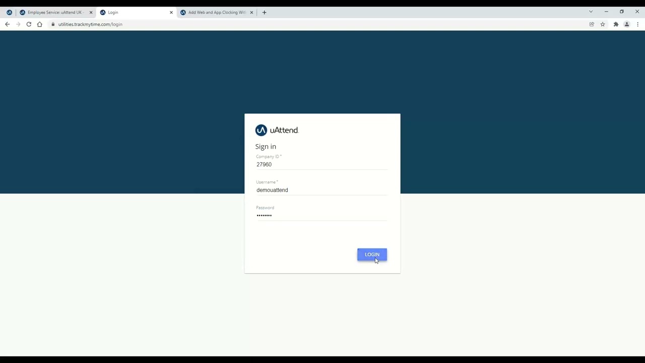 Web Based Clocking Set up and Features | uAttend UK