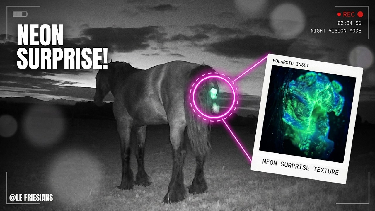 Nero’s Glow-in-the-Dark Poop?! | Infrared Horse Cam Catches Neon Surprise!