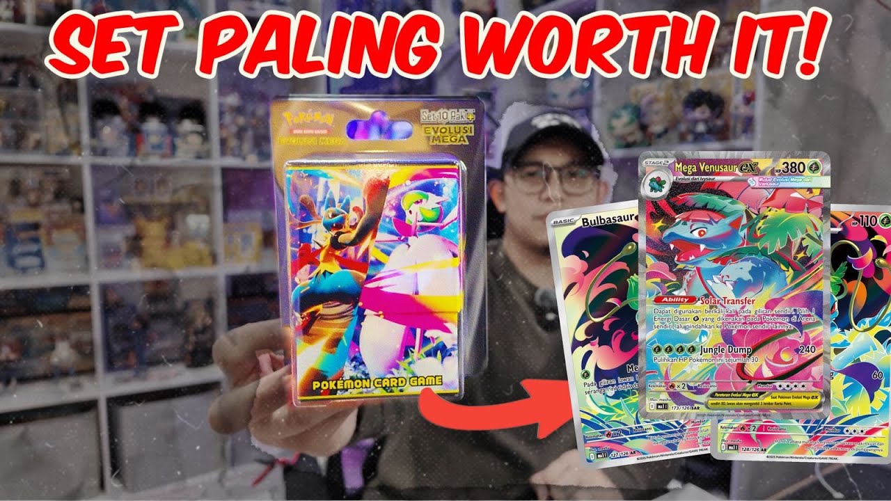 Unboxing 50 Pack Evolusi Mega! Pokemon 10 Pak Plus Evolusi Mega!!
