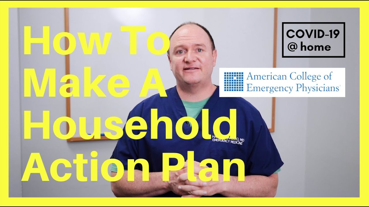 Prepare for COVID-19: Make A Household Action Plan &ndash; How To Manage COVID-19 @ home