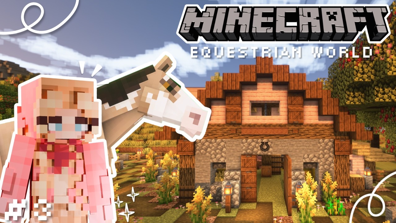 I BUILT a CUTE Barn In Minecraft SWEM!