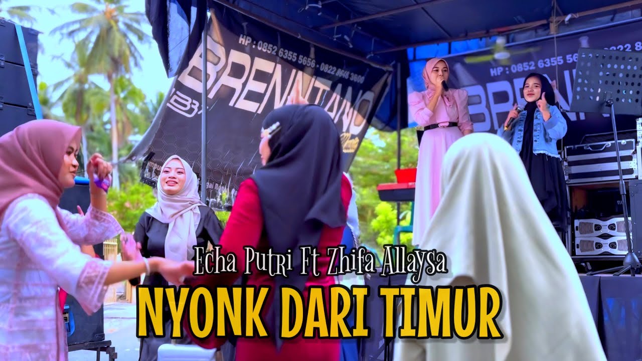 Goyang bareng Ibu ibu Kpg Kandang Sei rotan - Echa Putri Ft Zhifa Allaysa || Nyonk dari Timur