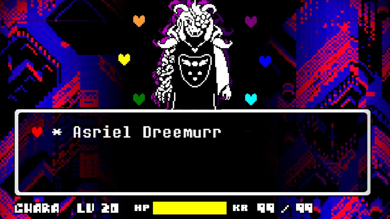 Undertale, mas o Flowey absorveu as almas na Rota Genocida