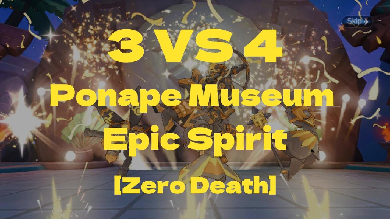 [ROM Classic] 3 vs 4 Ponape Museum Epic Spirit 3F (with Equipment reveal)