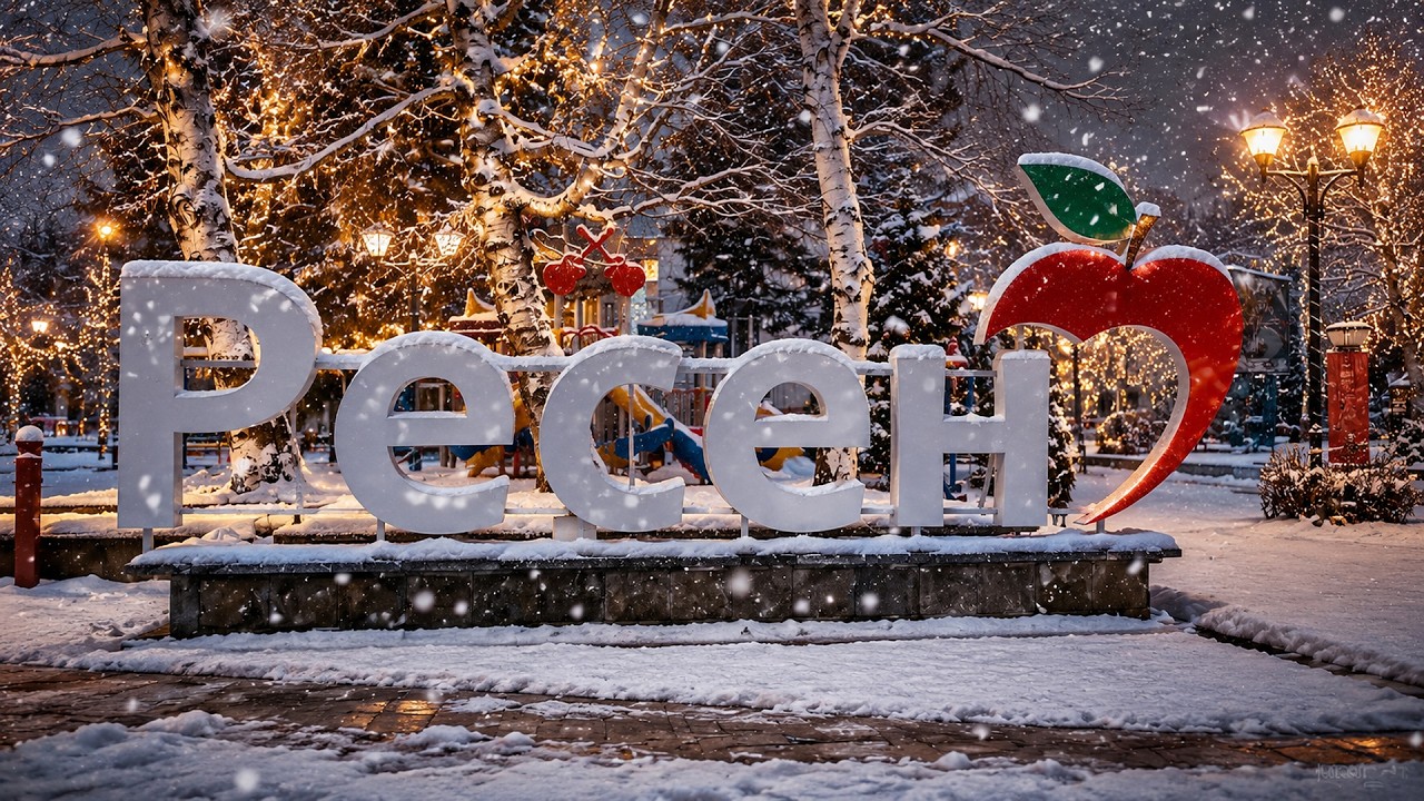 Првиот снег за ова година *СНЕЖНА ИДИЛА* - Ресен, Македонија ❄️ (1.2026) ❄️ Resen, Macedonia 🇲🇰