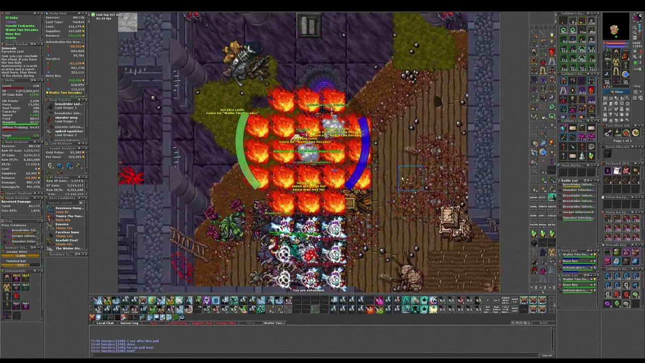 ED 560 Hunt x4 Azzilon Castle 8.1kk Raw Peak. Tibia
