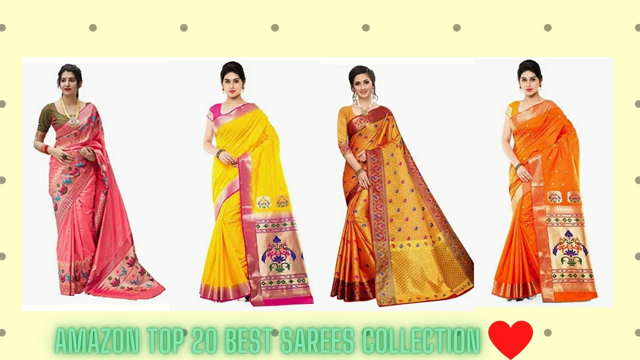 Amazon Top 20 Best Saree Collection Offers...Description and Link Below..#amazon