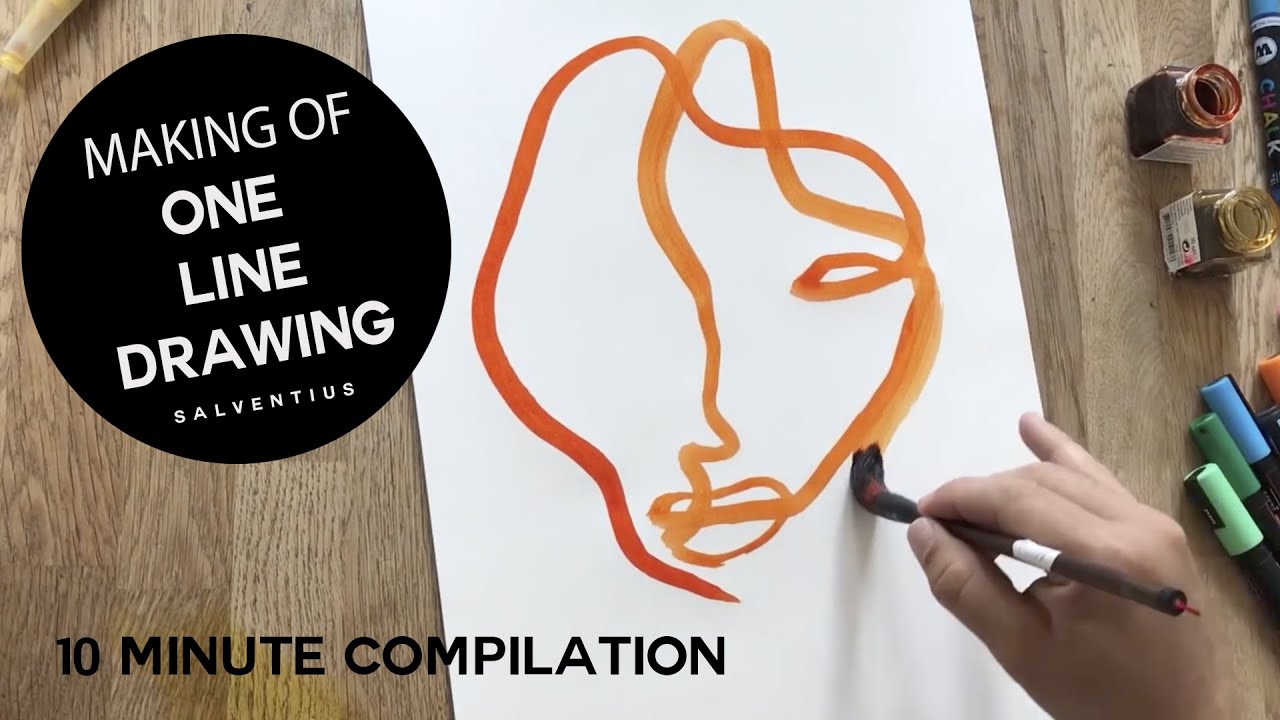 SALVENTIUS' ONE LINE DRAWINGS 10 minutes of how to make a one line drawing