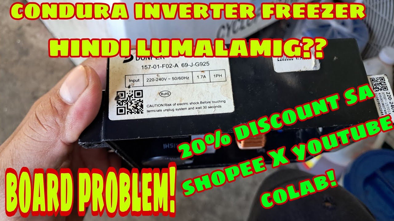 Condura Inverter Chest Freezer Not Cooling? Board problem and where to buy