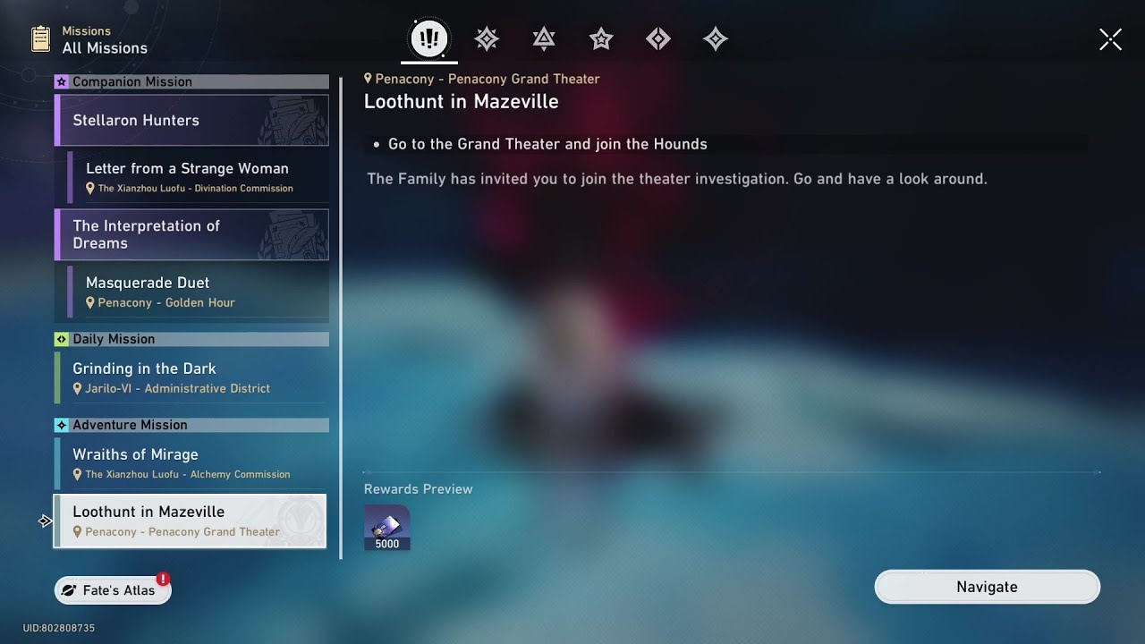 HSR: Adventure Mission - Loothunt in Mazeville