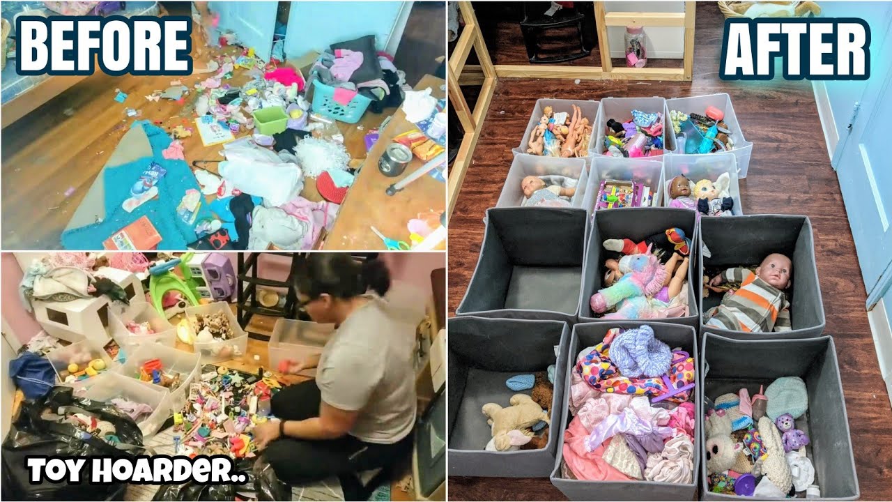HOW TO ORGANIZE KIDS TOYS // TOY HOARDER BEFORE AND AFTER *MESS* ADDICT! ✨🙌🏽