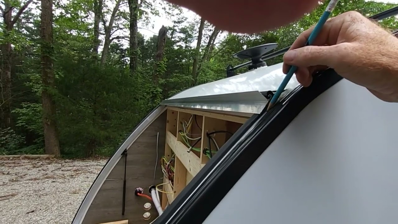 Bushwacker Teardrop Camper Galley Door Leak Repair